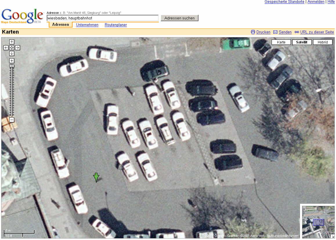 Fernsehturm bildschirmfüllend: Superzoom bei Google Maps