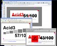 Acid3-Test in aktuellen Browsern