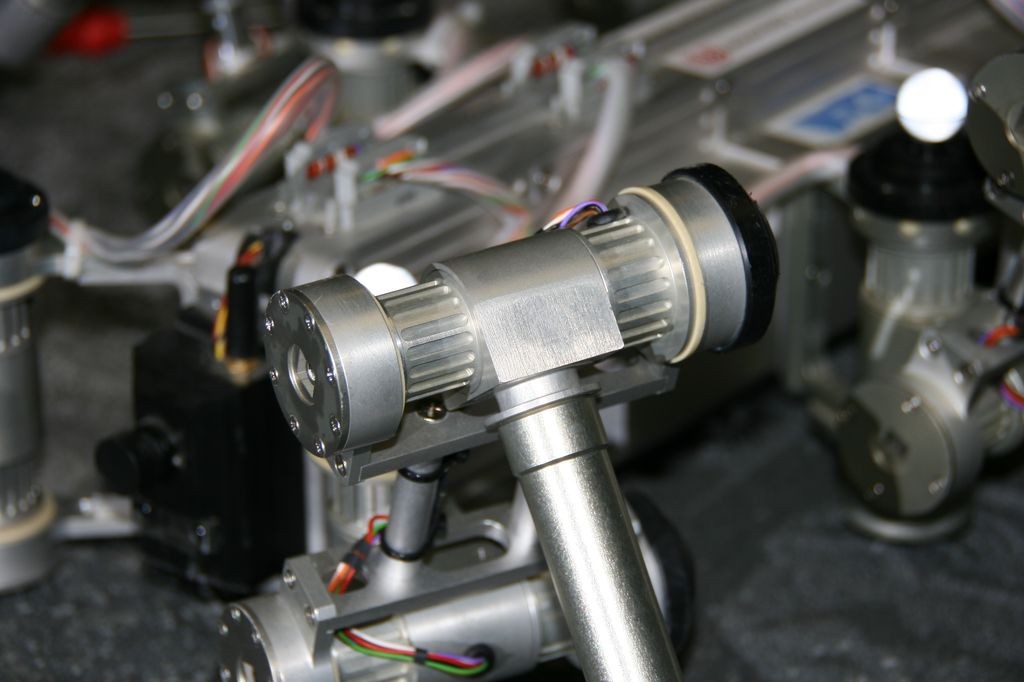 Details eines Beines des künstlichen Skorpions