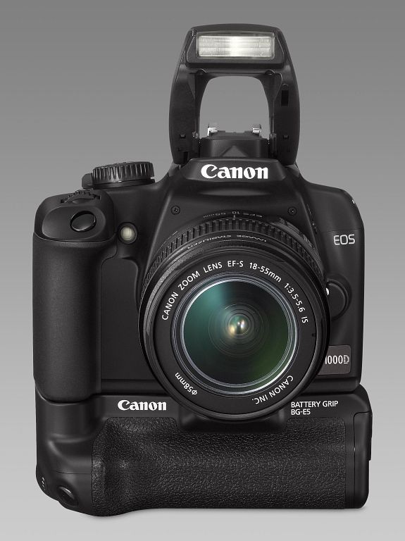 Canon EOS 1000D mit Batteriegriff
