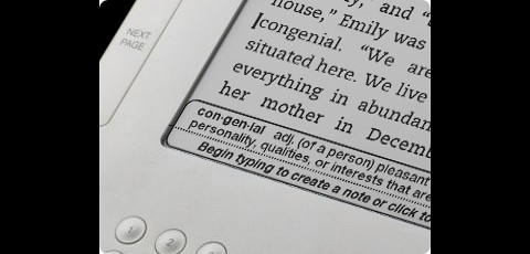 Das integrierte Wörterbuch erklärt unbekannte Wörter. Kindle 2 hat auch einen einfachen Browser, über den der Nutzer in der Wikipedia surfen kann.