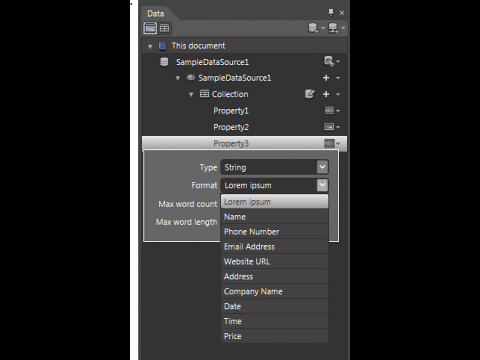 Expression Blend 3 - Beispieldaten