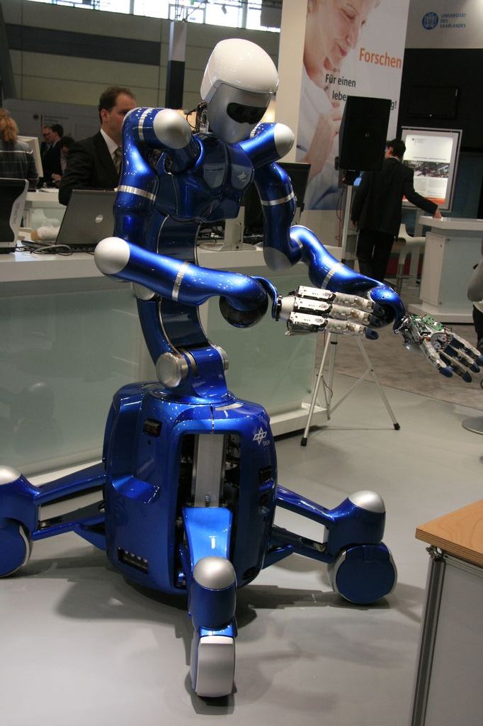 Der Serviceroboter Justin wurde vom Deutsche Zentrum für Luft- und Raumfahrt entwickelt (Foto: wp)