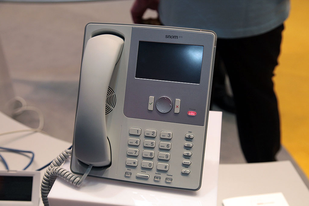 Snom 870 - Prototyp auf der Cebit 2009 (Foto: ck)