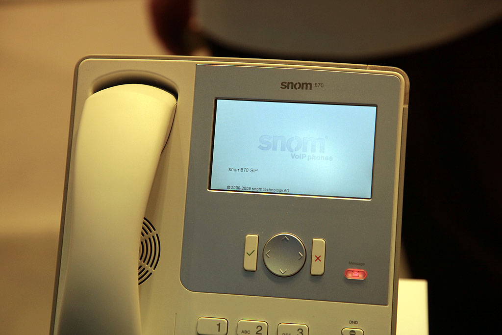 Snom 870 - Prototyp auf der Cebit 2009 (Foto: ck)