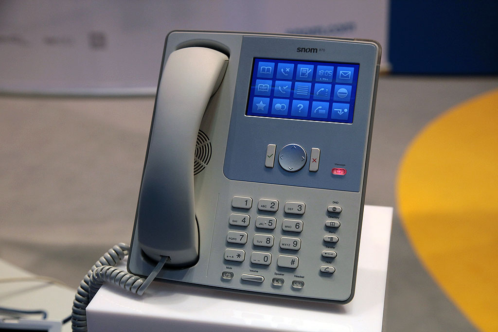 Snom 870 - Prototyp auf der Cebit 2009 (Foto: ck)