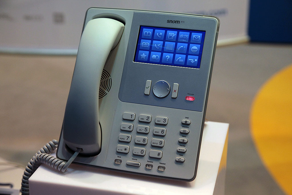 Snom 870 - Prototyp auf der Cebit 2009 (Foto: ck)