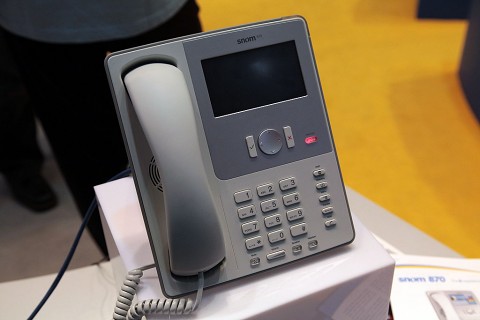 Snom 870 - Prototyp auf der Cebit 2009 (Foto: ck)