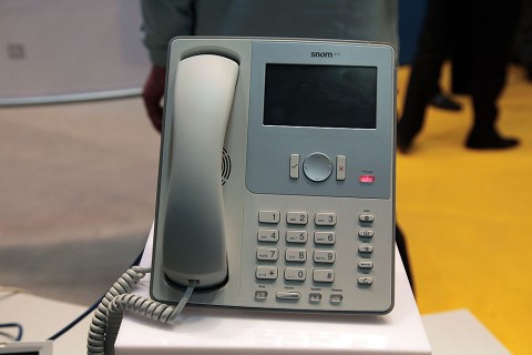 Snom 870 - Prototyp auf der Cebit 2009 (Foto: ck)