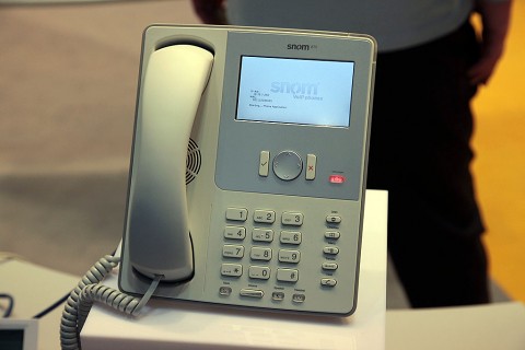 Snom 870 - Prototyp auf der Cebit 2009 (Foto: ck)