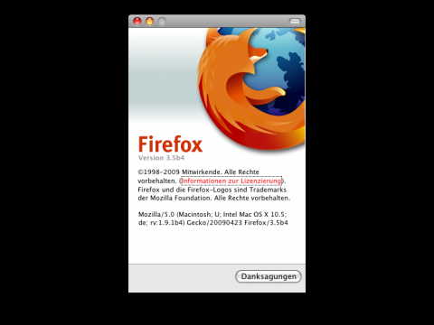 firefox 3.5 for mac