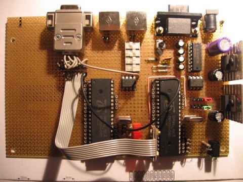 Fr&uuml;he Version noch mit zwei Propeller-Chips