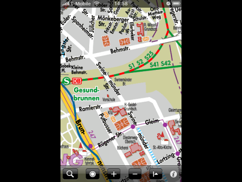 Handy-Stadtplandienst