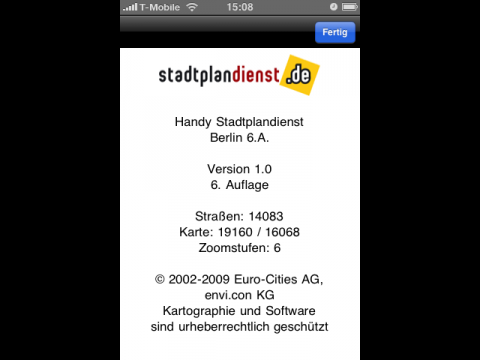 Handy-Stadtplandienst