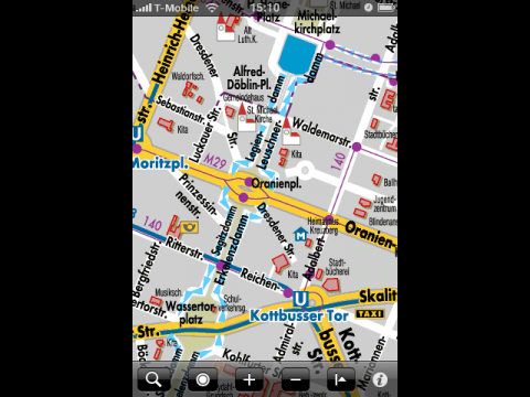 Handy-Stadtplandienst