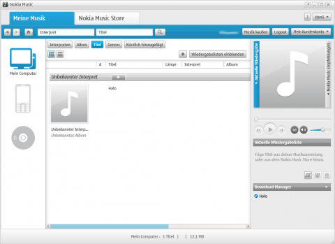... aber ohne ID3-Tags in die Bibliothek &uuml;bernommen.