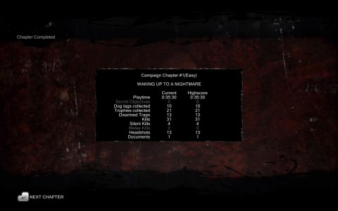 An jedem Levelende zeigt eine &Uuml;bersicht die erreichten Erfolge an.