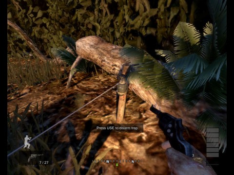 Auch im Freien muss der Spieler auf Fallen aufpassen.