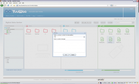 YuuWaa - Weboberfl&auml;che zum Datentausch