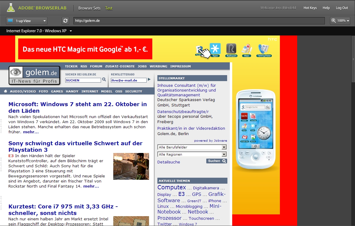Adobe BrowserLab