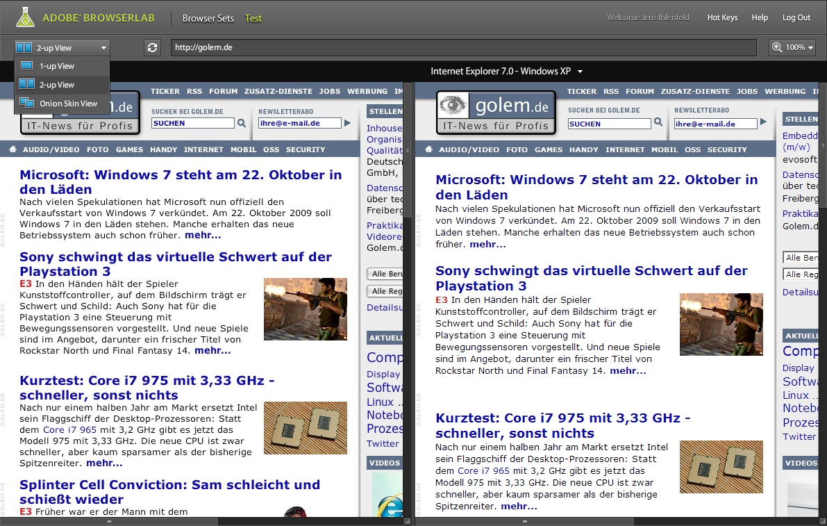 Adobe BrowserLab