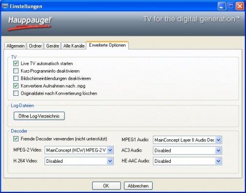 hauppauge wintv v7 software update