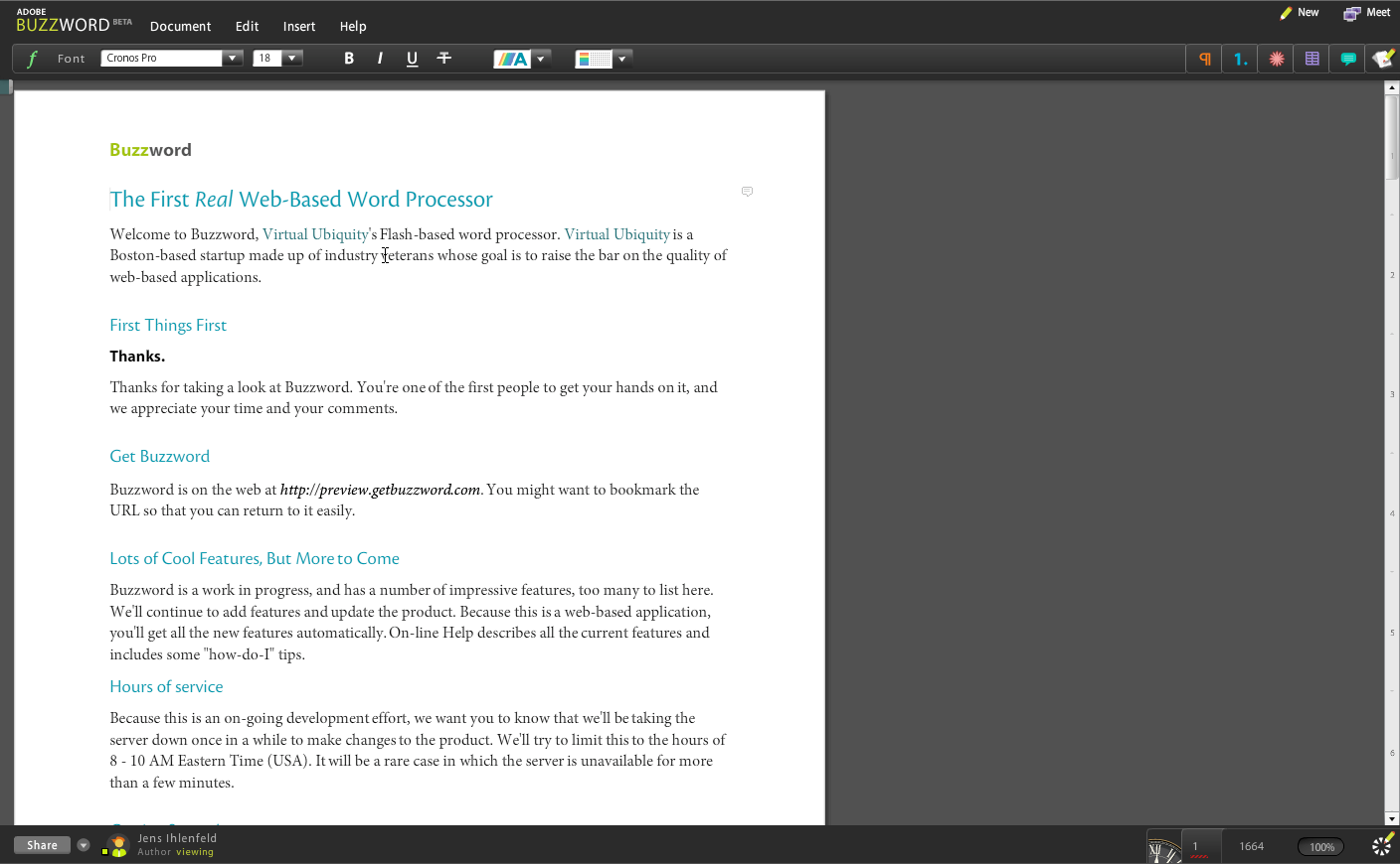 Acrobat.com - Buzzword