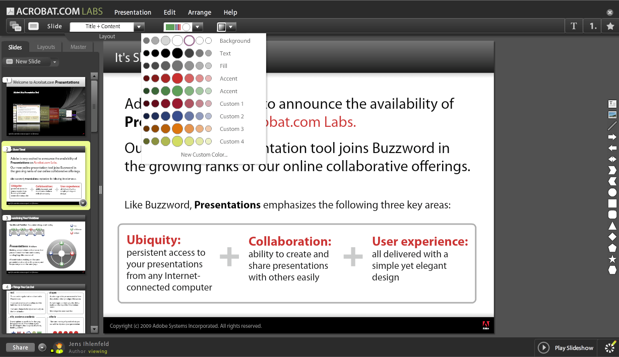 Acrobat.com - Presentations