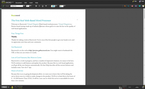 Acrobat.com - Buzzword