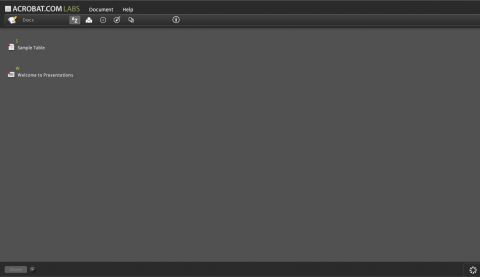Acrobat.com in Adobe Labs