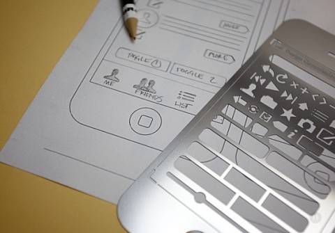 iPhone Stencil Kit mit Zeichenpapier