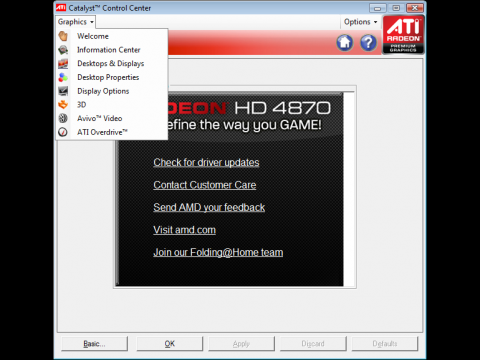 Hauptmen&uuml; des Catalyst 9.7