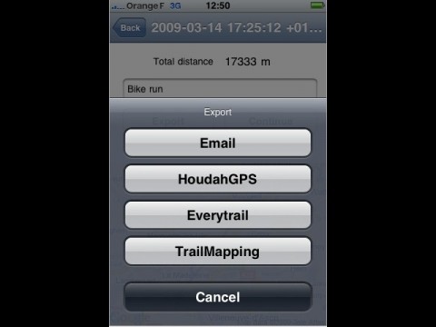 GPSRecorder - Export