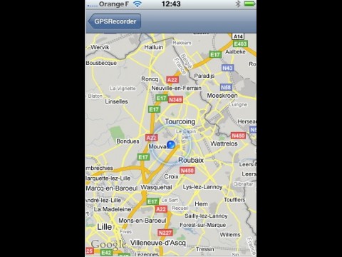 GPSRecorder - Kartendarstellung