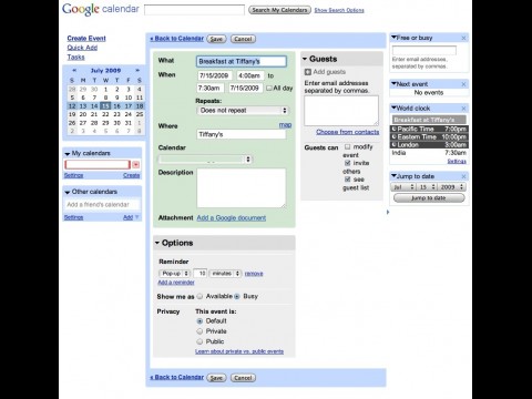 Google Kalender Labs