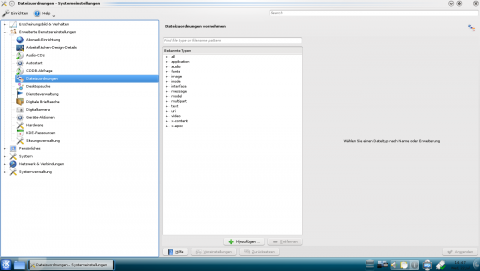 Baumansicht in den Systemeinstellungen