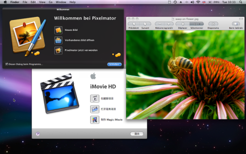 Babylonisches Sprachgewirr - drei Anwendungen, drei Sprachen
