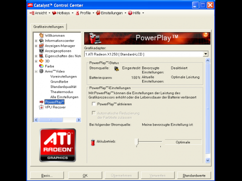Die gro&szlig;e Schrift passt nicht in den Treiberdialog.