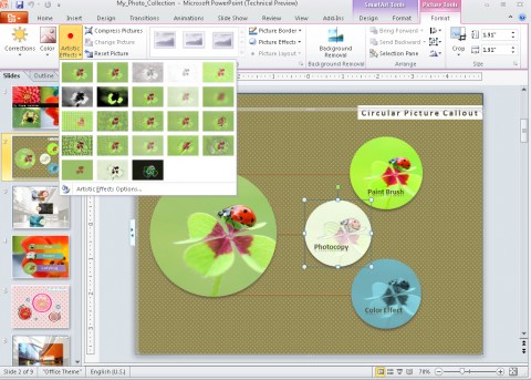 PowerPoint 2010 - Fotobearbeitung