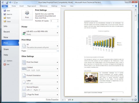 Office 2010 - Backstage