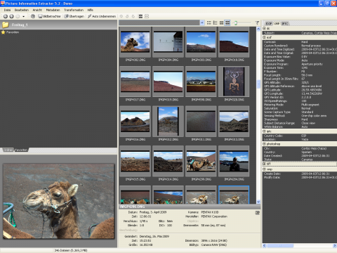Picmeta Systems PIE - Oberfl&auml;che