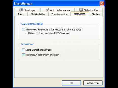 Picmeta Systems PIE - Konfigurationsmen&uuml;