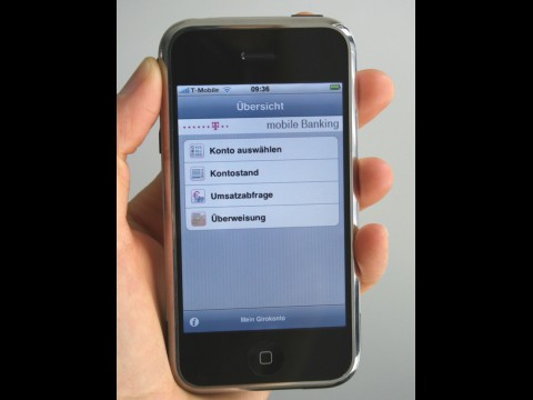 T-Banking auf dem iPhone