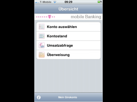 T-Banking auf dem iPhone