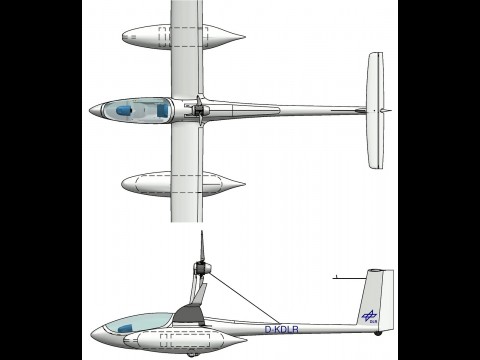 In den Beh&auml;ltern unter den Tragfl&auml;chen befinden sich Brennstoffzelle und Wasserstofftank. (Bild: DLR)