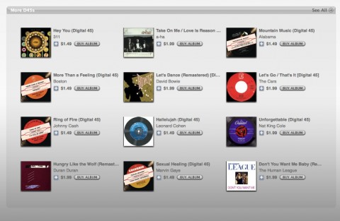 iTunes Digital 45s