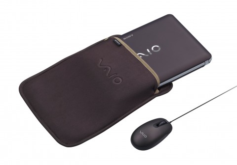 Sony W-Series-Netbook VPCW11S1E - in Braun mit optionalem Zubeh&ouml;r