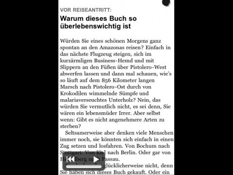 Textunes - einzelne Buchseite