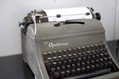 ... einer alten Schreibmaschine ... 