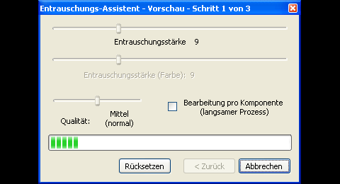 Denoise My Image - Entrauschungsvorgang